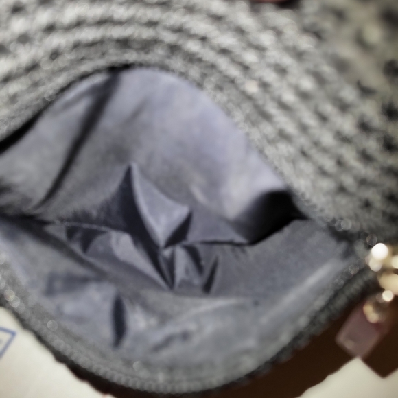 The Sak Elegant Used Black Knit Shoulder Bag - Picture 5 of 8